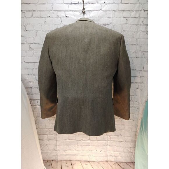 Enrico Gelini VINTAGE Mens Size 42R Brown Chambray Blazer. - Picture 2 of 12